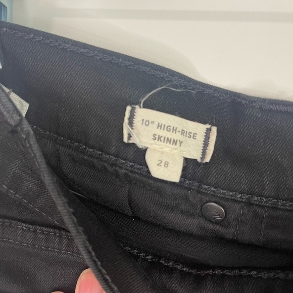 Madewell 10” high rise skinny‎ black jean. - Picture 4 of 10
